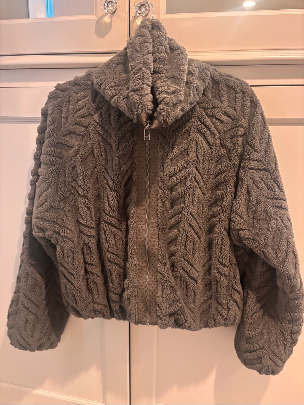 Pilcro Plush Zip-Up Jacket